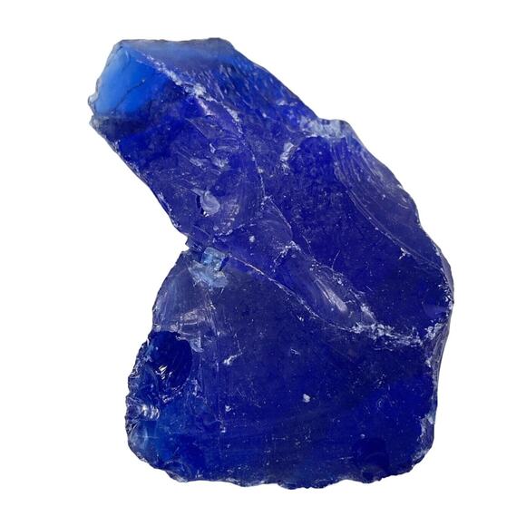 Cobalt Blue Art Glass Cullet Translucent Slag #5L134 - Picture 2 of 6